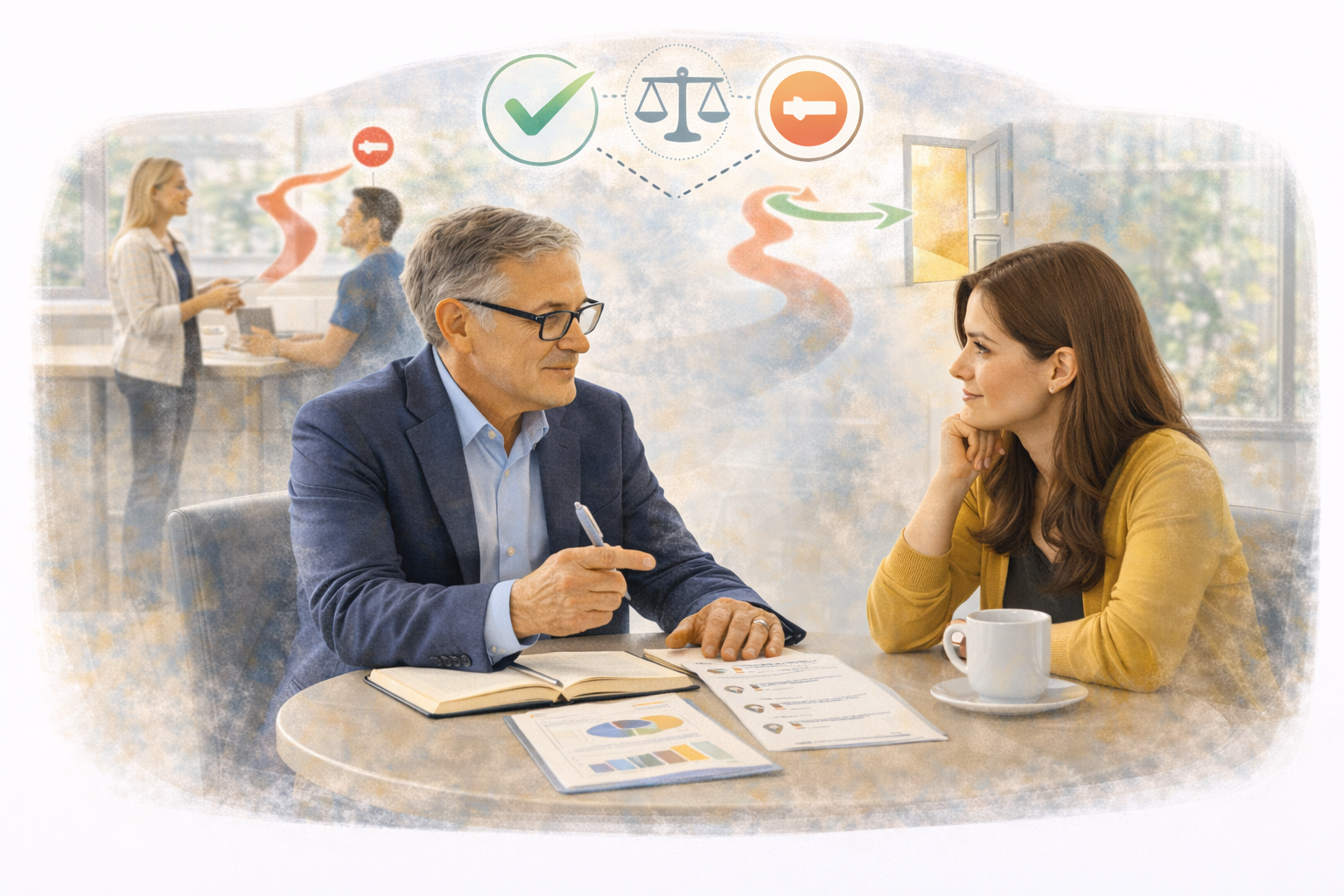 Career conversation illustration