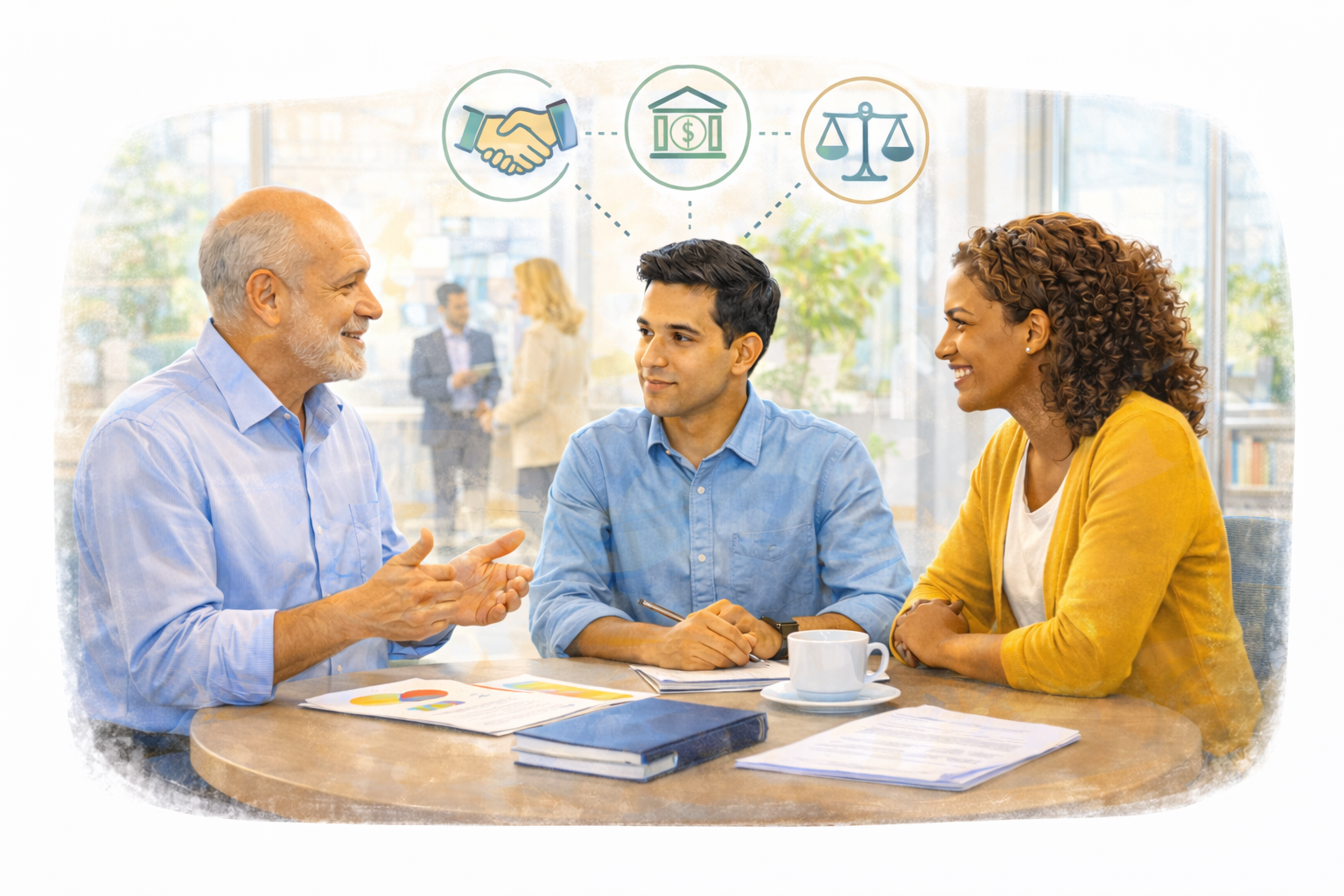 Employer partnership illustration